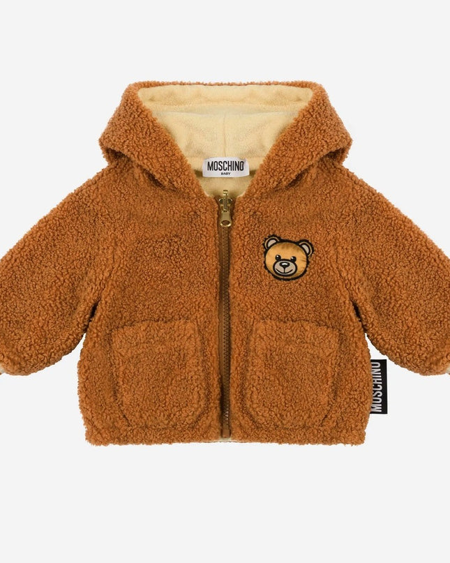 moschino-Brown Reversible Hooded Jacket-mua006-lia00-20093