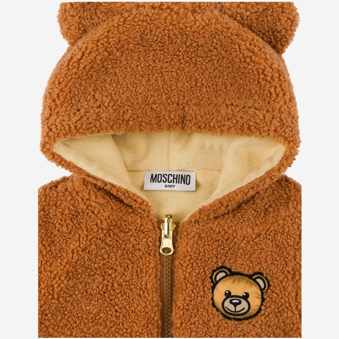 moschino-Brown Reversible Hooded Jacket-mua006-lia00-20093