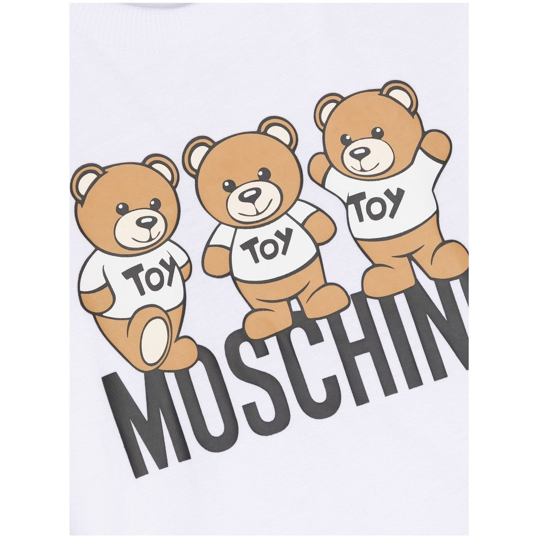 moschino-White Teddy Bear Logo T-Shirt-mum03n-laa10-10101