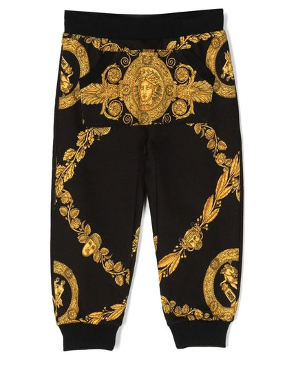 versace-Black Maschera Baroque Sweatpants-1007470-1a07287-5b000