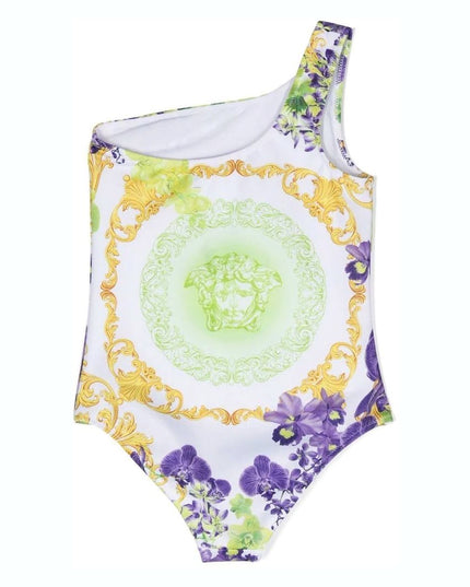 versace-1009630-1a06957-5w270-White One-Shoulder Swimsuit