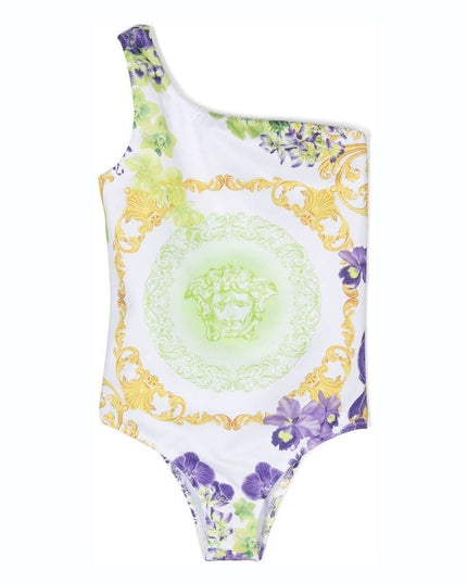 versace-1009630-1a06957-5w270-White One-Shoulder Swimsuit