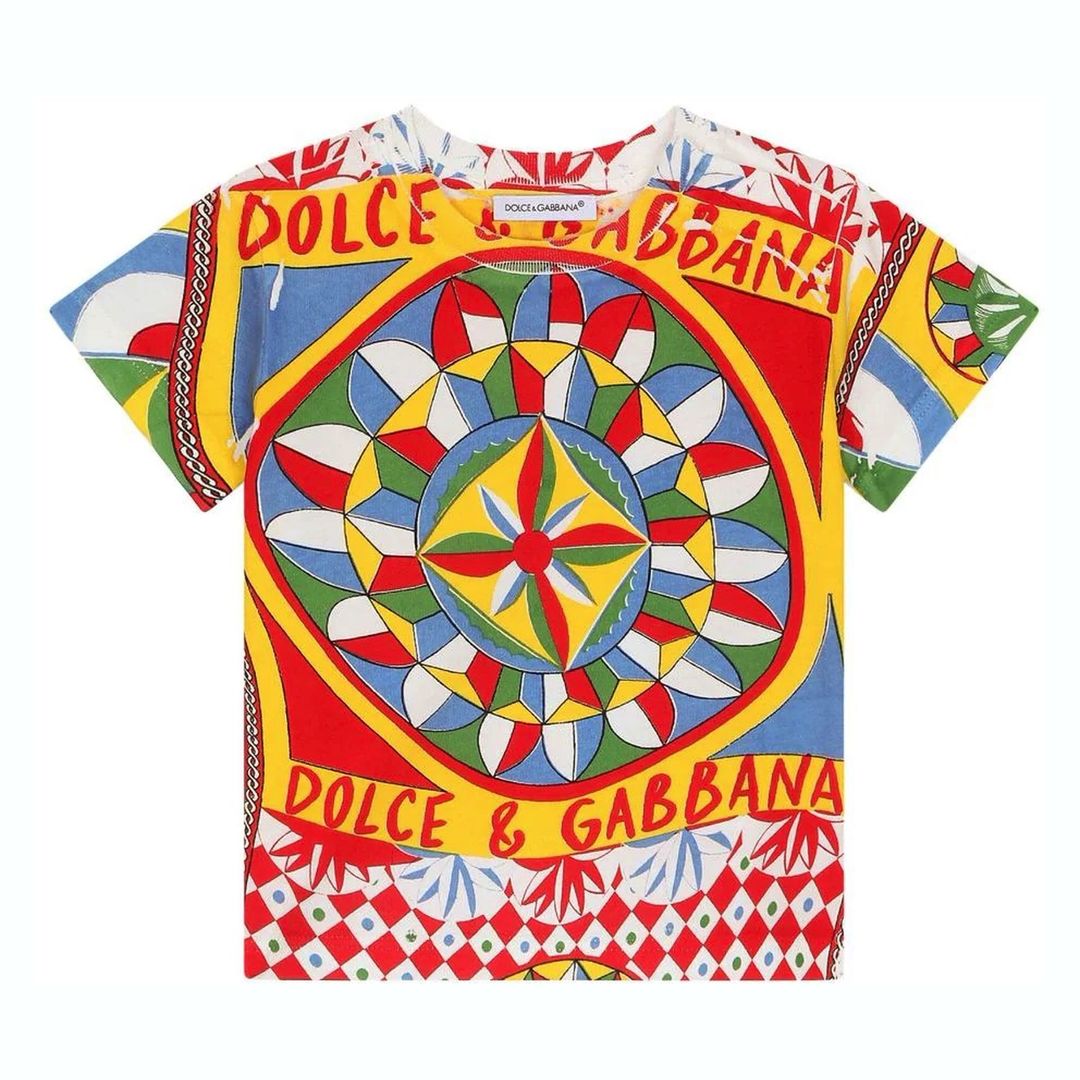 dg-Multicolor Carretto Print T-Shirt-l1jtey-g7j2s-hh4kv