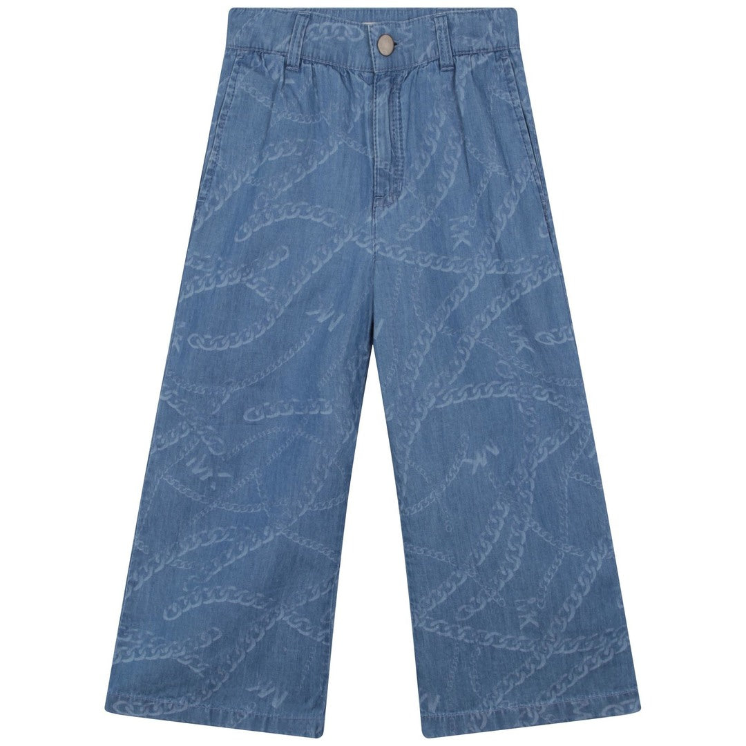 mk-r14145-Blue Loose Trousers