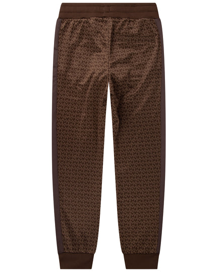 mk-r14126-Chocolate Brown Sports Pants