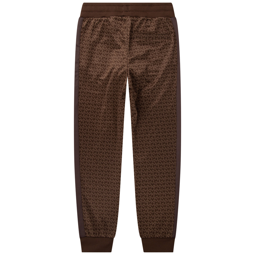 mk-r14126-Chocolate Brown Sports Pants