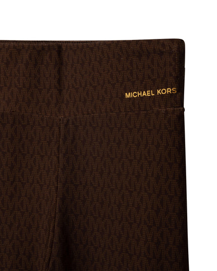 mk-r14113-Chocolate Brown Leggings