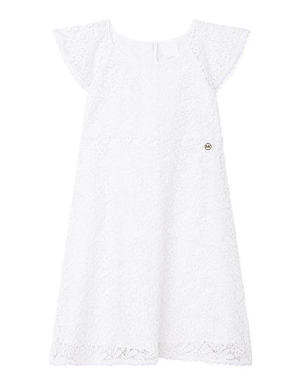 mk-r12110-10b-White Short Sleeved Dress