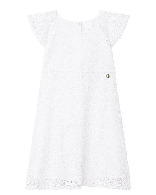 mk-r12110-10b-White Short Sleeved Dress