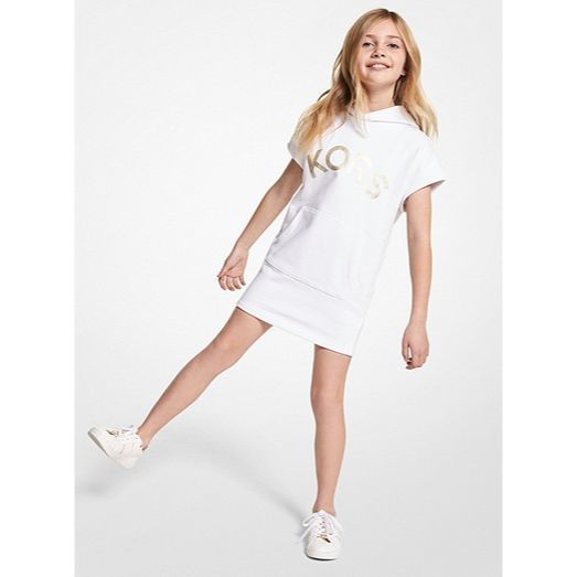 White Logo Dress kids atelier