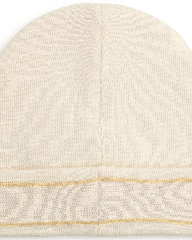 mk-r11110-Ivory Logo Beanie