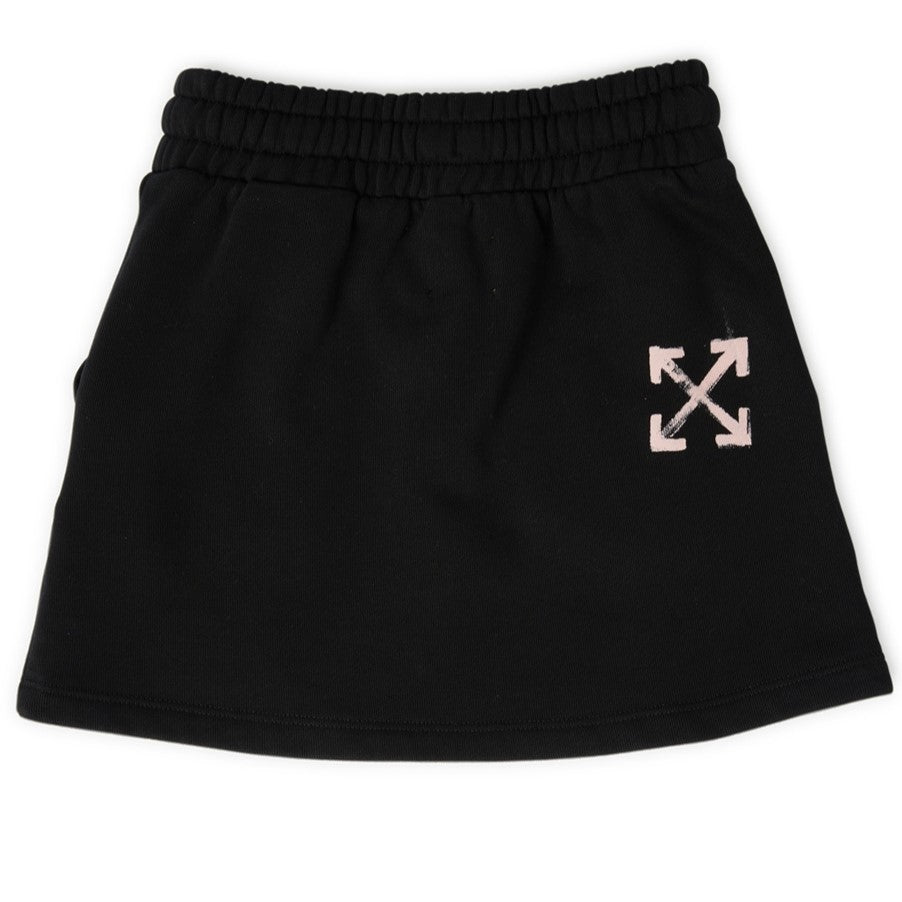 off-white-ogck002f23fle0021030-Black Logo Skirt