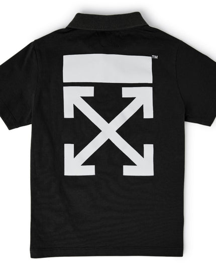 off-white-obgb001f23jer0011001-Black Logo Polo