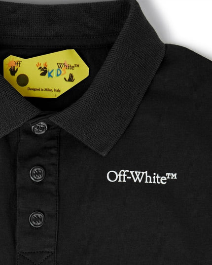 off-white-obgb001f23jer0011001-Black Logo Polo