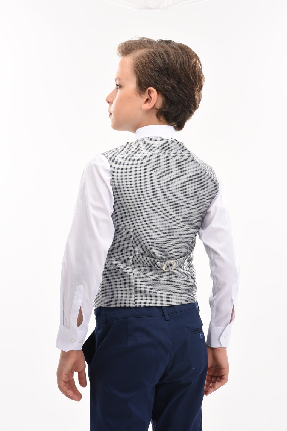 Grey Pin Vest & Bowtie