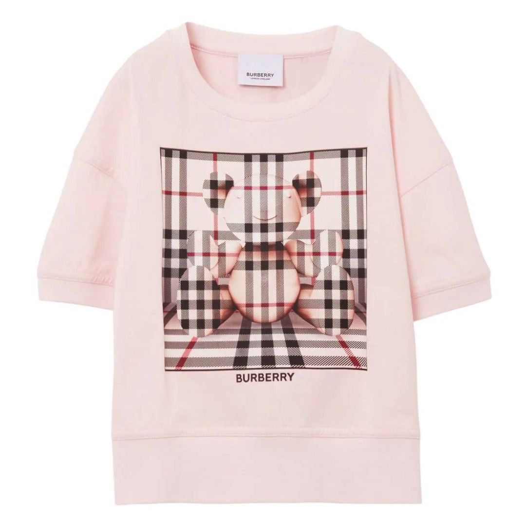 burberry-8069415-Pink Cotton T-Shirt-130828-a2889