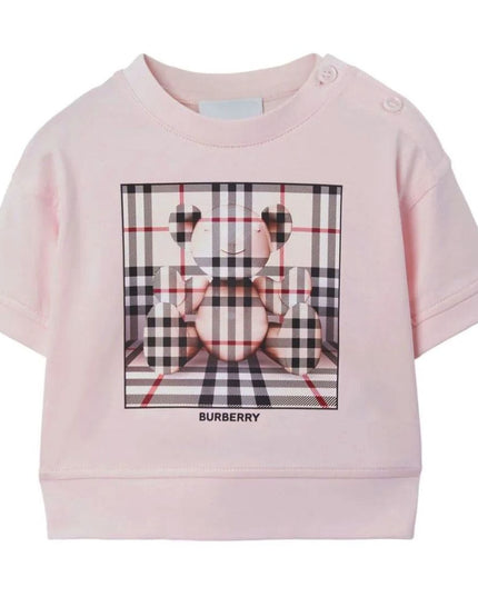burberry-8072762-Pink Cotton T-Shirt-130828-a2889