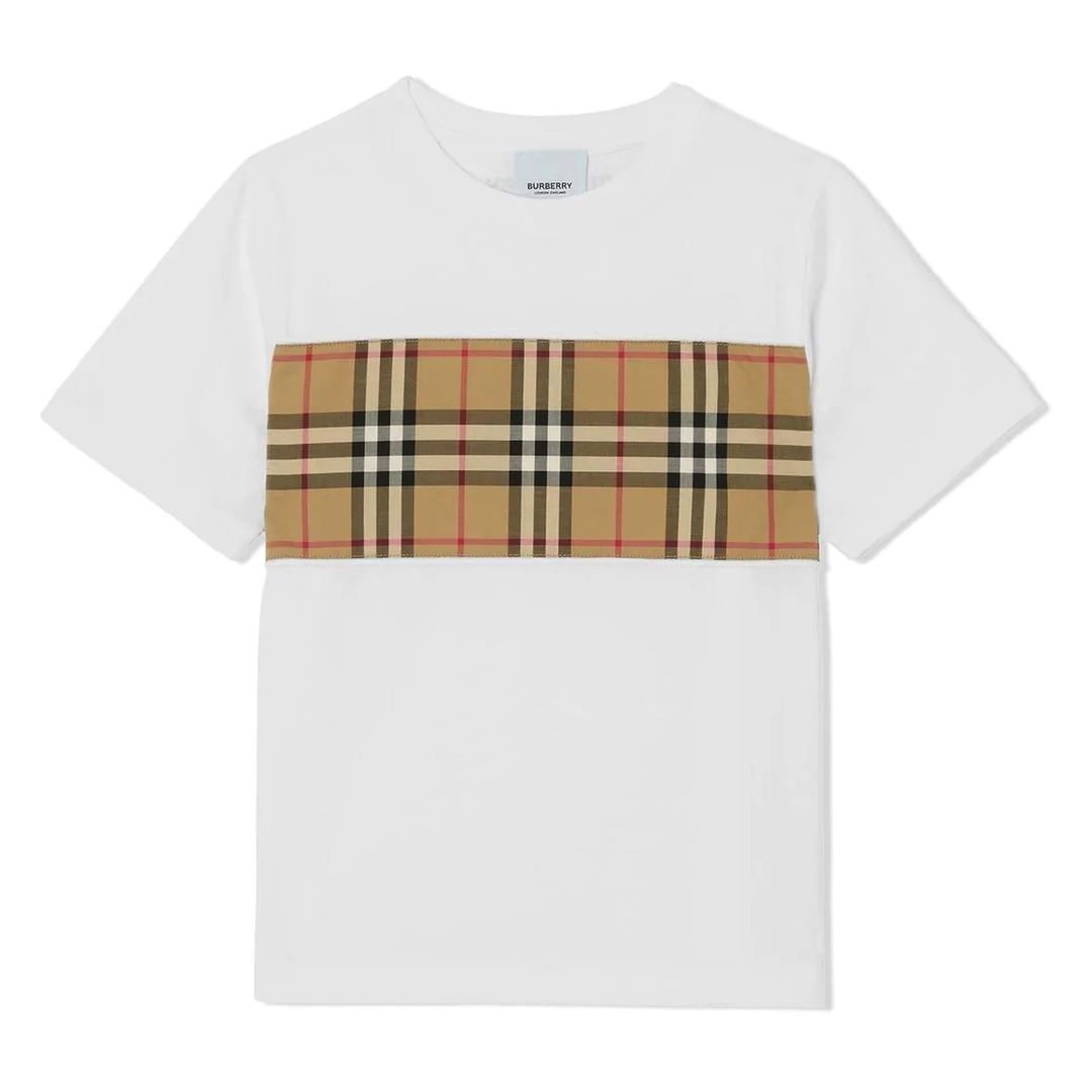 burberry-8064783-White Cotton T-Shirt-130828-a1464