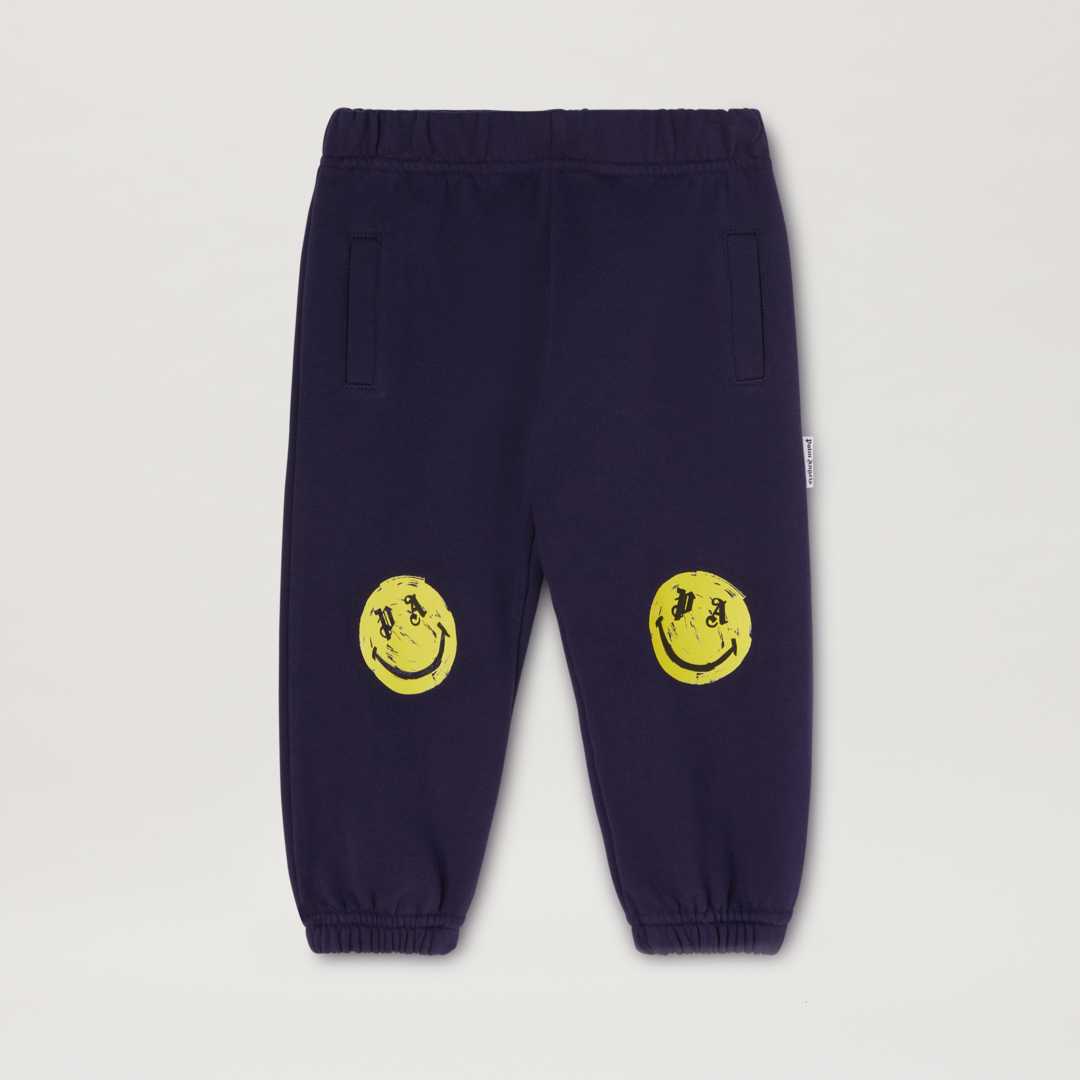 palm-angels-pbxd003f23fle0034615-Navy Blue Smiley Joggers