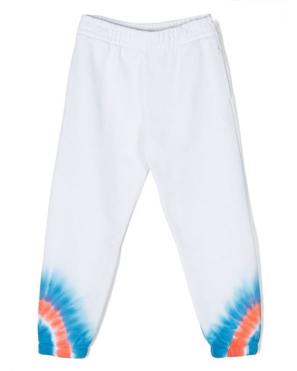 marcelo-burlon-cbch004s23fle0040140-White Tie-Dye Joggers