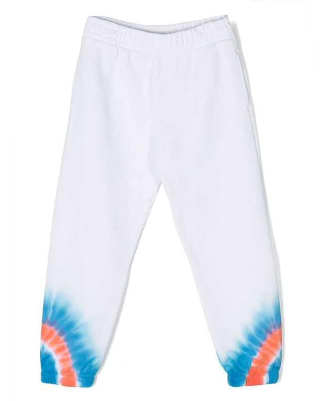 marcelo-burlon-cbch004s23fle0040140-White Tie-Dye Joggers