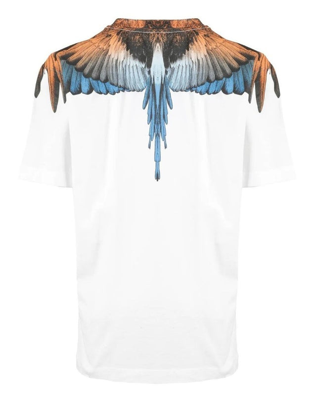 marcelo-burlon-cbaa001s23jer0020120-White Wings Printed T-Shirt