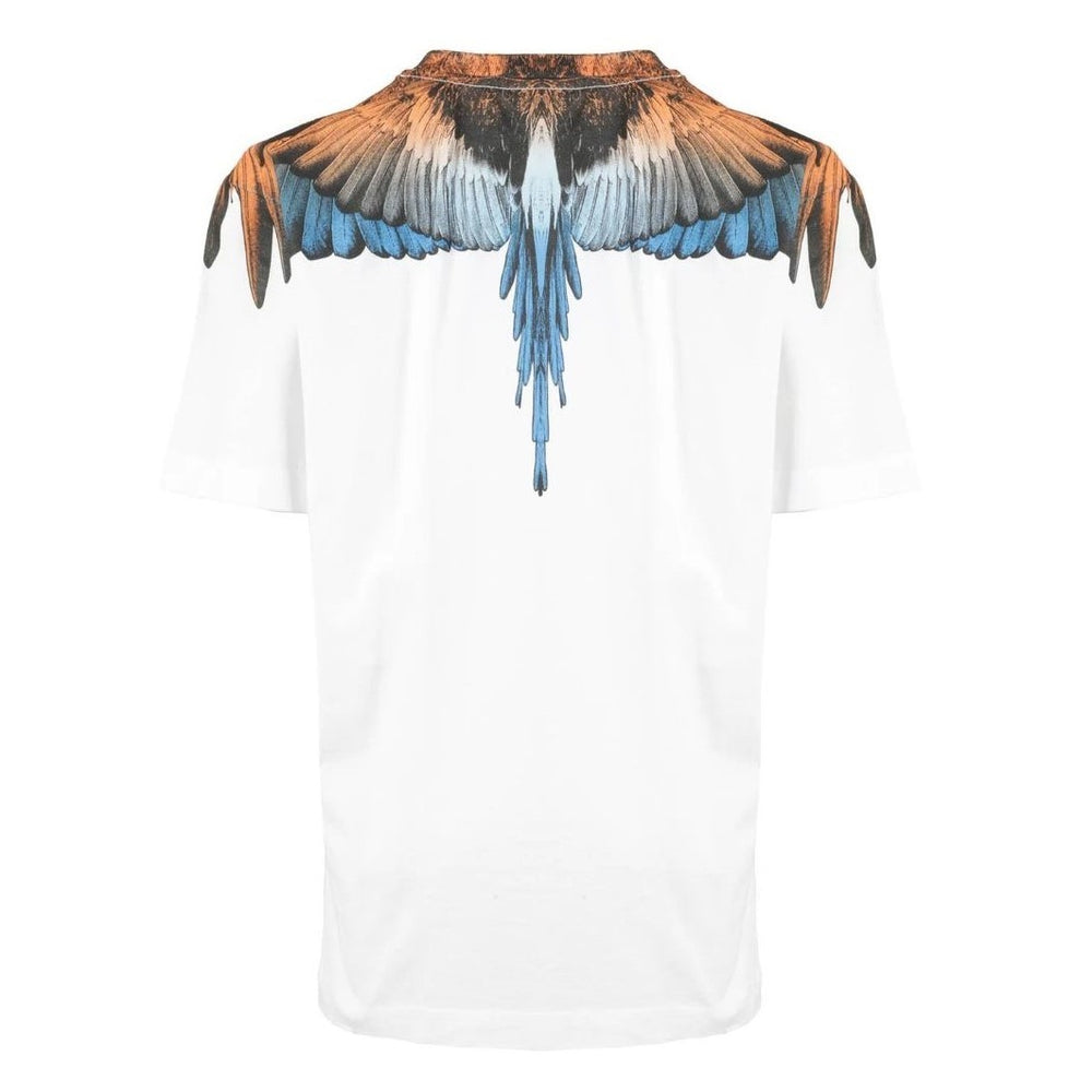 marcelo-burlon-cbaa001s23jer0020120-White Wings Printed T-Shirt