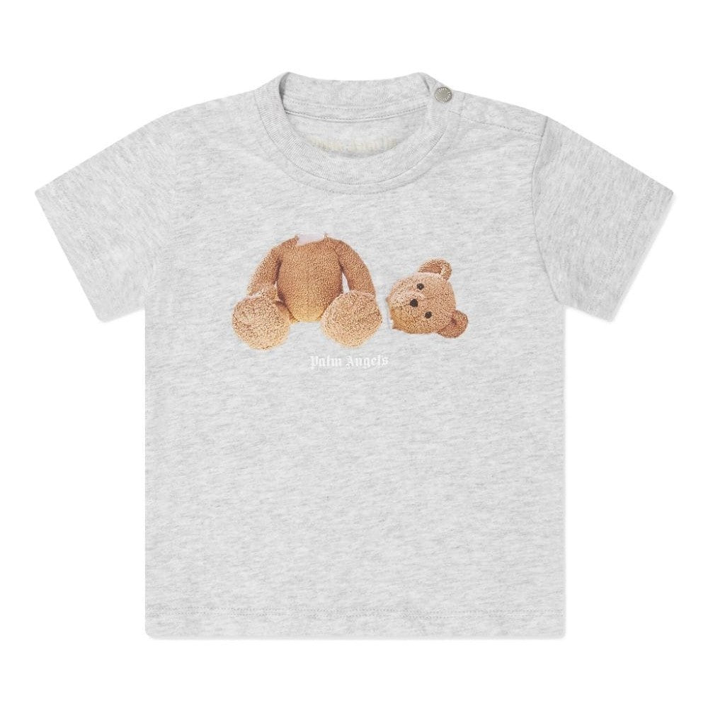 palm-angels-pbxb001f23jer0020860-Gray Teddy Bear Logo T-Shirt