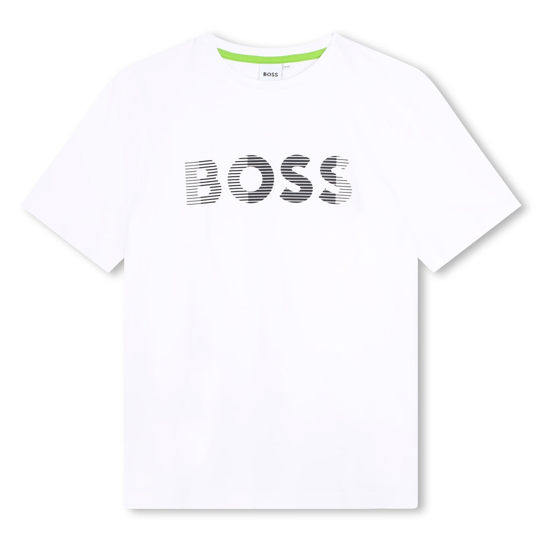 boss-j45000-10p-White Cotton T-Shirt