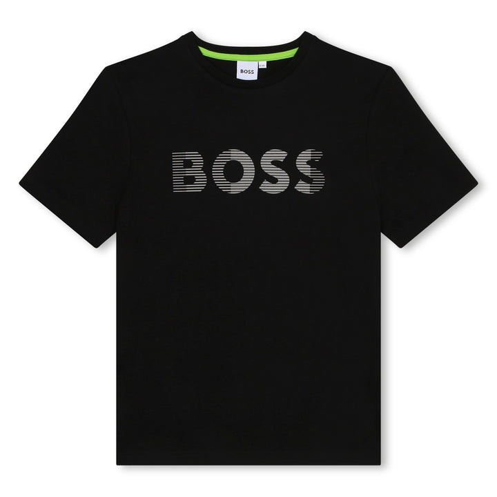 boss-j45000-09b-Black Cotton T-Shirt