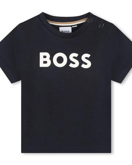 boss-j05a20-849-Navy Blue Logo T-Shirt