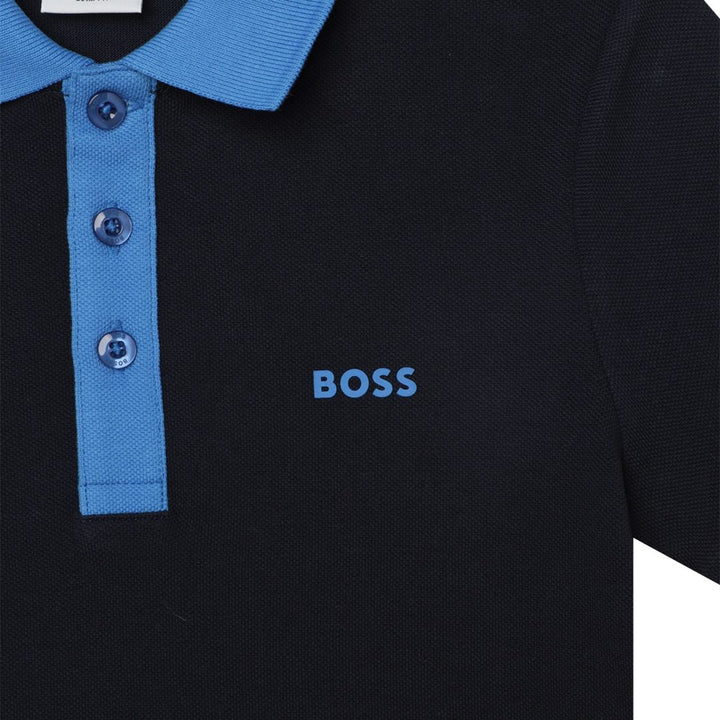 boss-j25o92-849-Navy Logo Polo