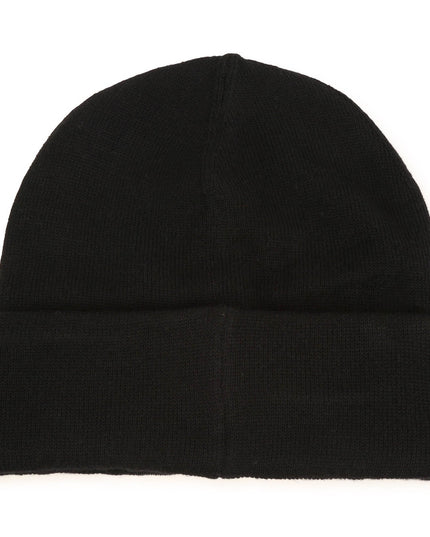 boss-j21287-09b-Black Knitted Beanie Hat