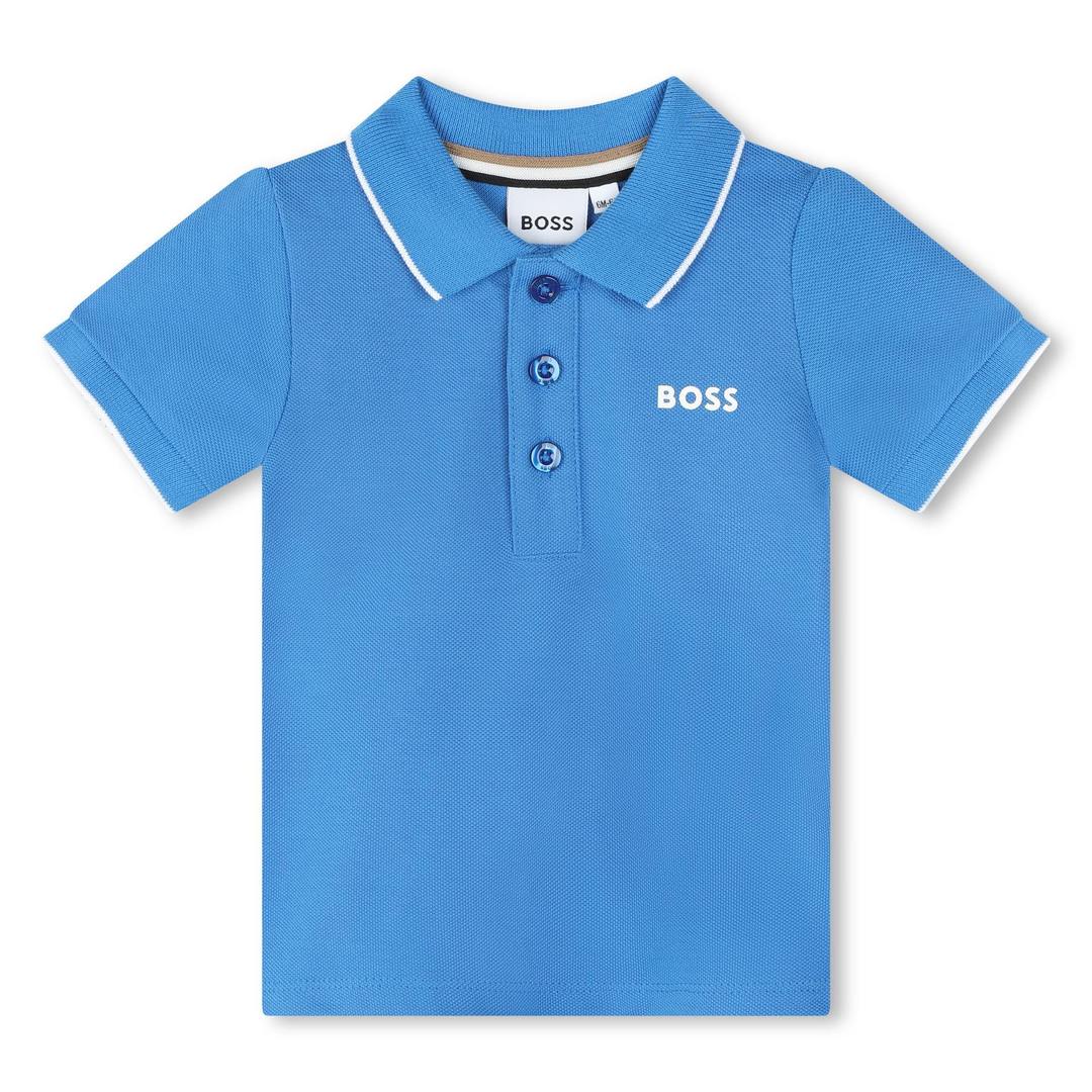 boss-j05a30-846-Blue Logo Polo