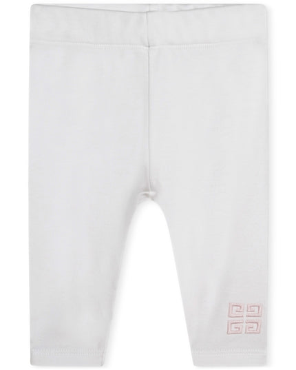 givenchy-h98183-44z-Pink Dress with White Leggings