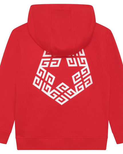 givenchy-h25474-991-Red Logo Hoodie