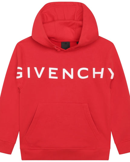 givenchy-h25474-991-Red Logo Hoodie