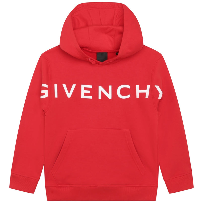 givenchy-h25474-991-Red Logo Hoodie