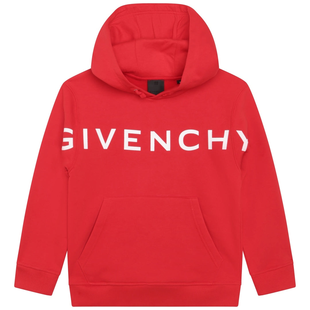 givenchy-h25474-991-Red Logo Hoodie