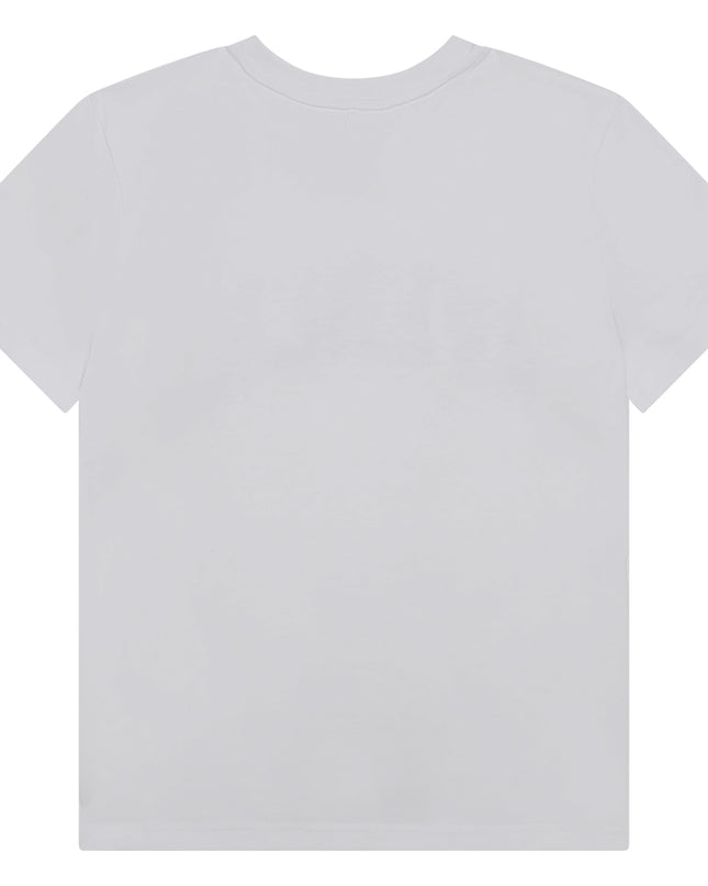 givenchy-h25460-10p-White Curved Logo T-Shirt