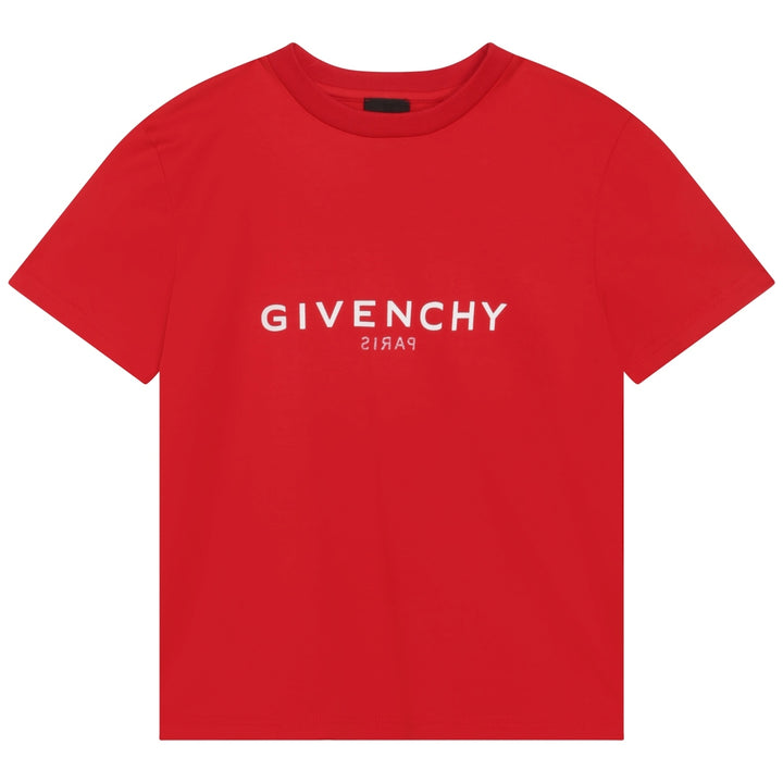 givenchy-h25446-991-Red Logo T-Shirt