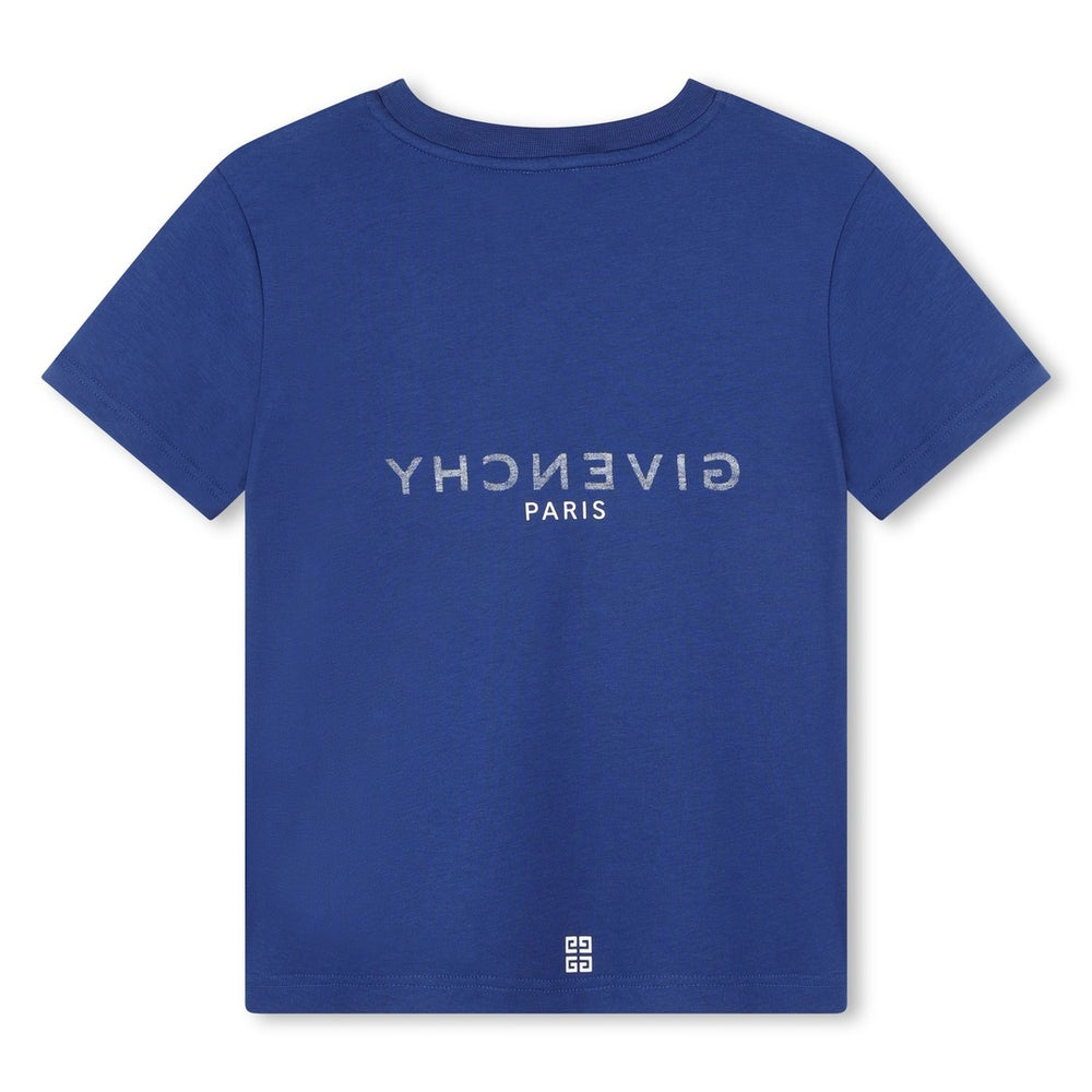 givenchy-h25446-841-Blue Logo T-Shirt
