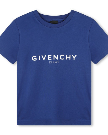 givenchy-h25446-841-Blue Logo T-Shirt