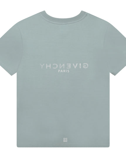 givenchy-h25446-773-Pale Blue Logo T-Shirt