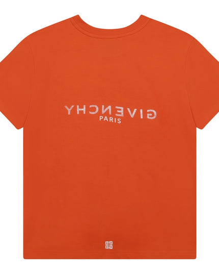 givenchy-h25446-422-Orange Logo T-Shirt