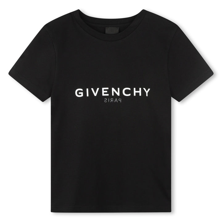 givenchy-h25446-09b-Black Logo T-Shirt