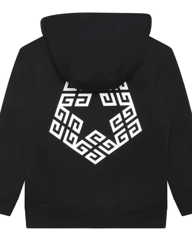 givenchy-h25474-09b-Black Logo Hoodie