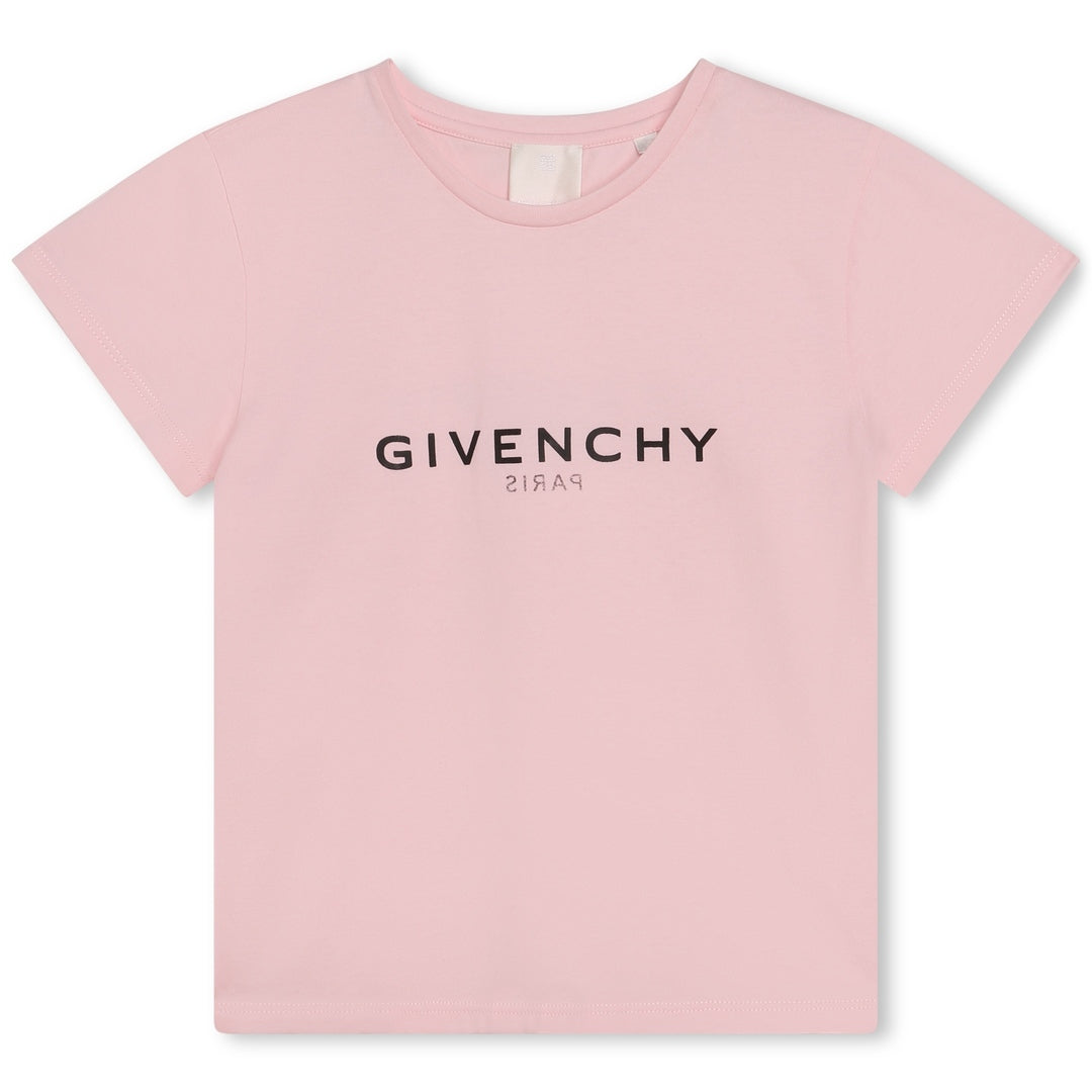 givenchy-h15329-44z-Pink Logo T-Shirt