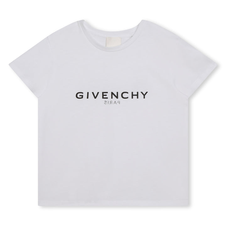 givenchy-h15329-10p-White Logo T-Shirt