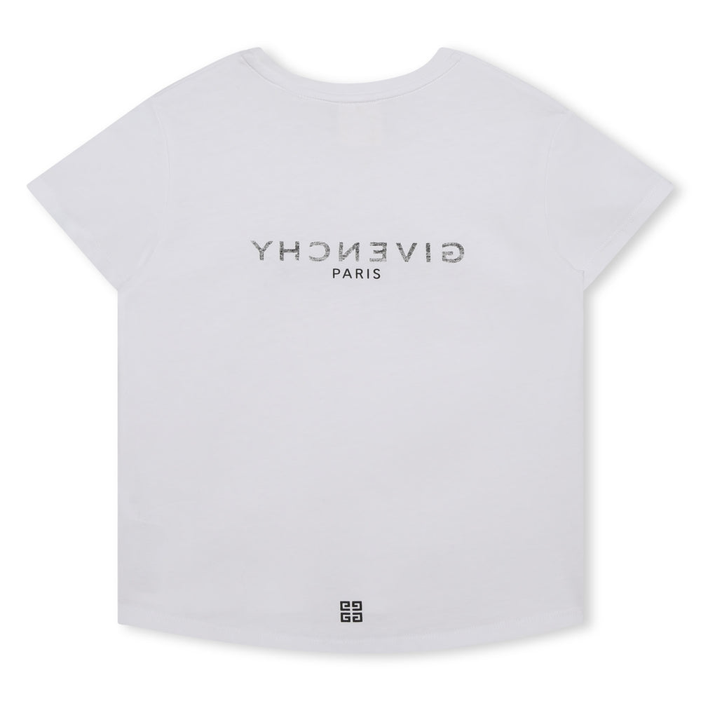 givenchy-h15329-10p-White Logo T-Shirt
